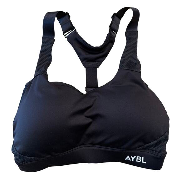 AYBL UK Sportive Open Back Sports Bra Black Size S Racerback NWT - Picture 2 of 6